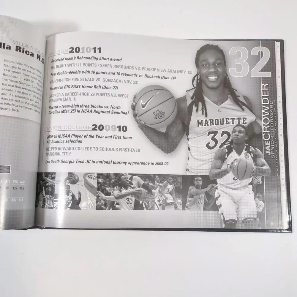 Marquette Golden Eagles Basketball Media Guide Book NCAA Dwyane Wade Jae Crowder